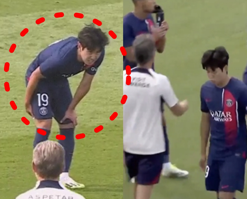 이강인 햄스트링 부상 기간 2~3주 예상