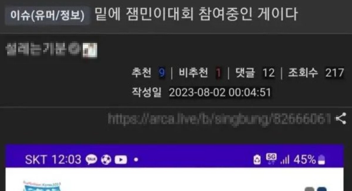 잼버리 대회 참가자