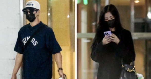 지수 안보현 열애 데이트 사진 / 디스패치