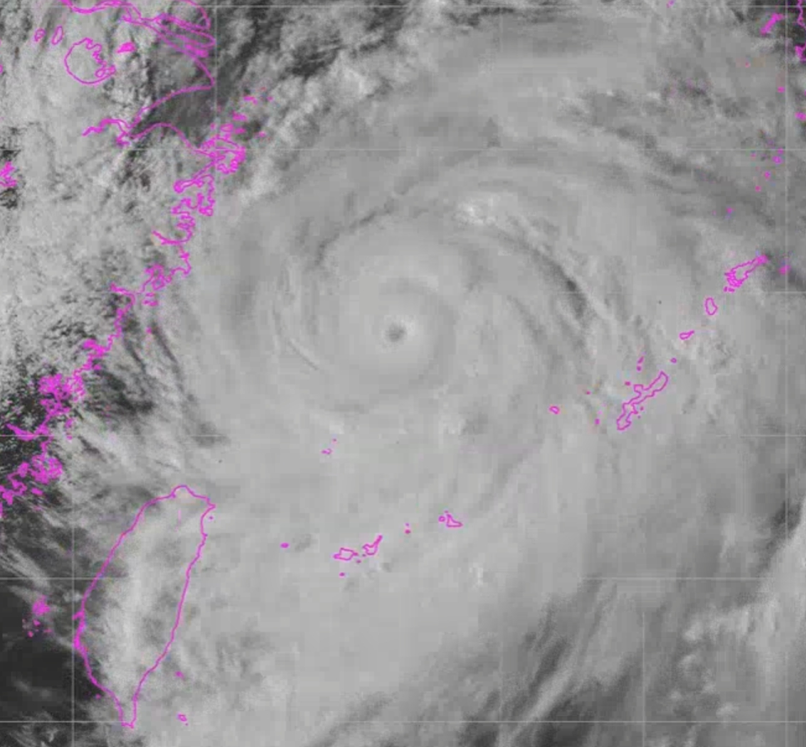 태풍 카눈 위력