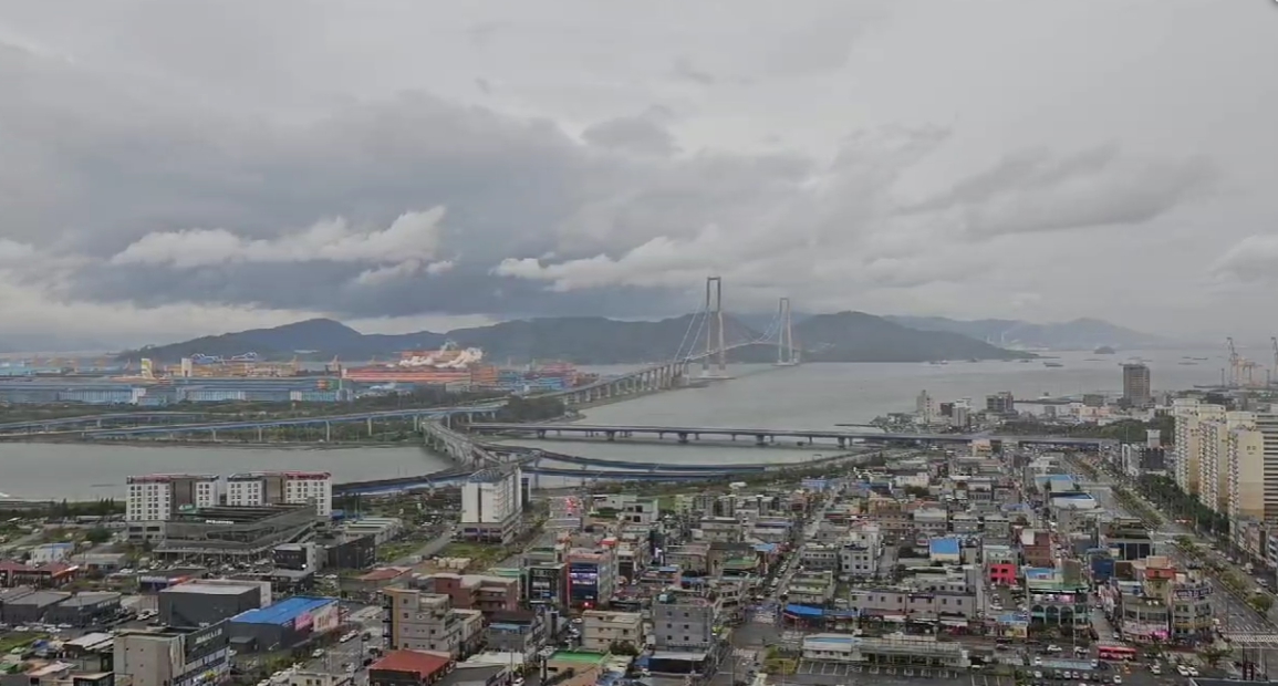 태풍 카눈 오기 전 상황