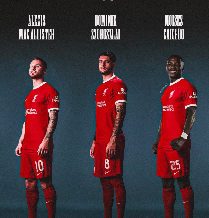 카이세도 영입으로 개편된 리버풀 미드필더진