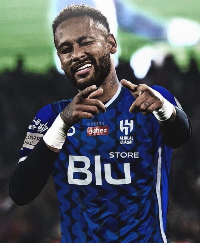 네이마르 알 힐랄 유니폼 합성