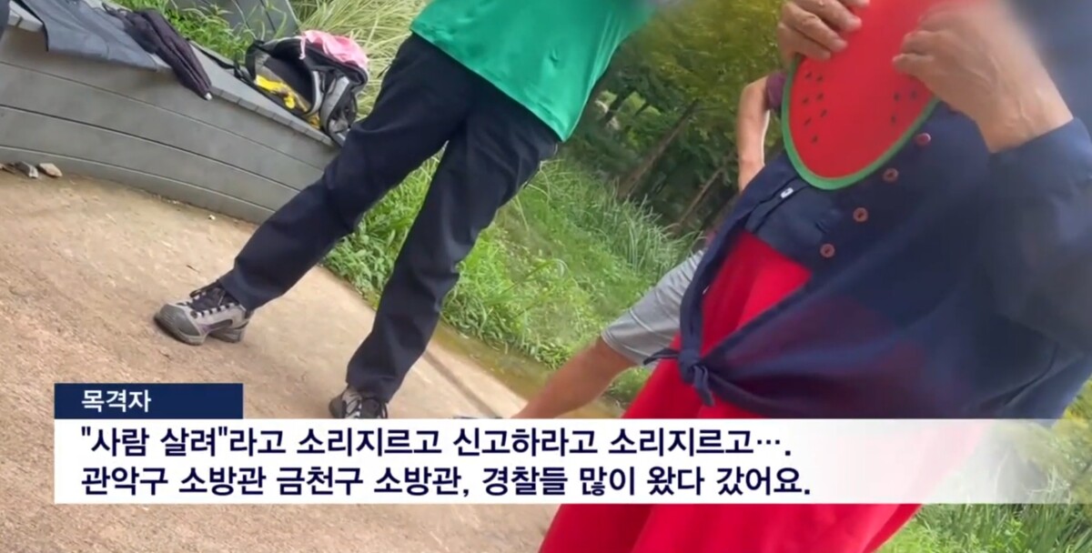 신림 공원 여성 너클 성폭행 목격 증언