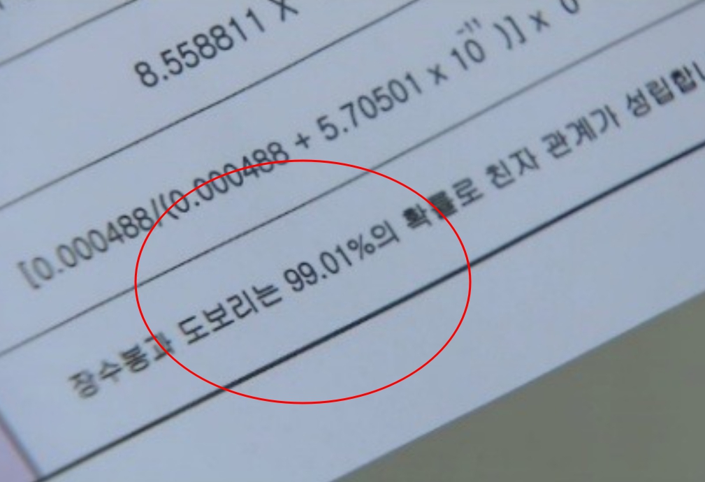 친자확인 유전자 검사