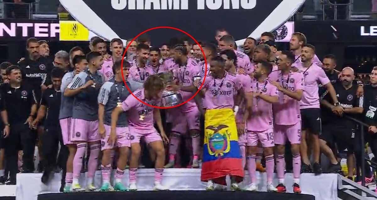 인터 마이애미 리그스 컵 우승 세레모니