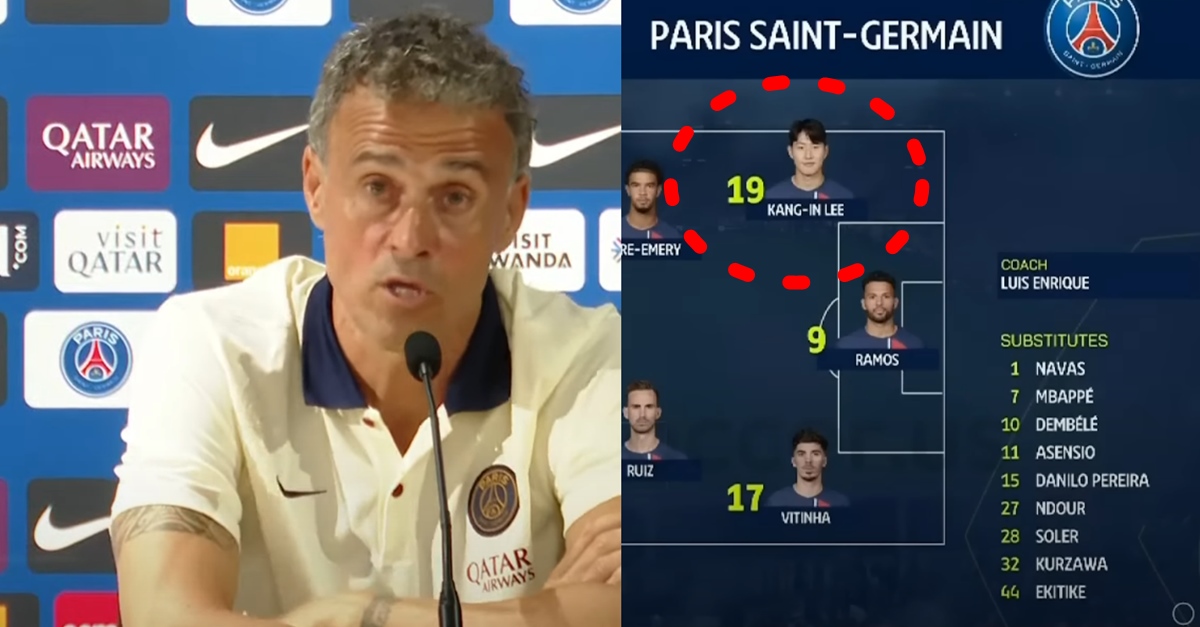루이스 엔리케 전술 희생양 이강인 포지션 문제