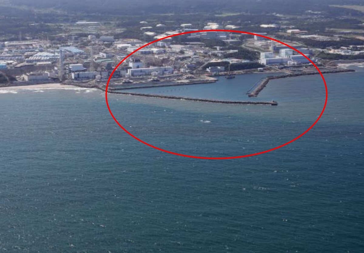 후쿠시마 앞바다 오염수 방류 후 색깔 변해