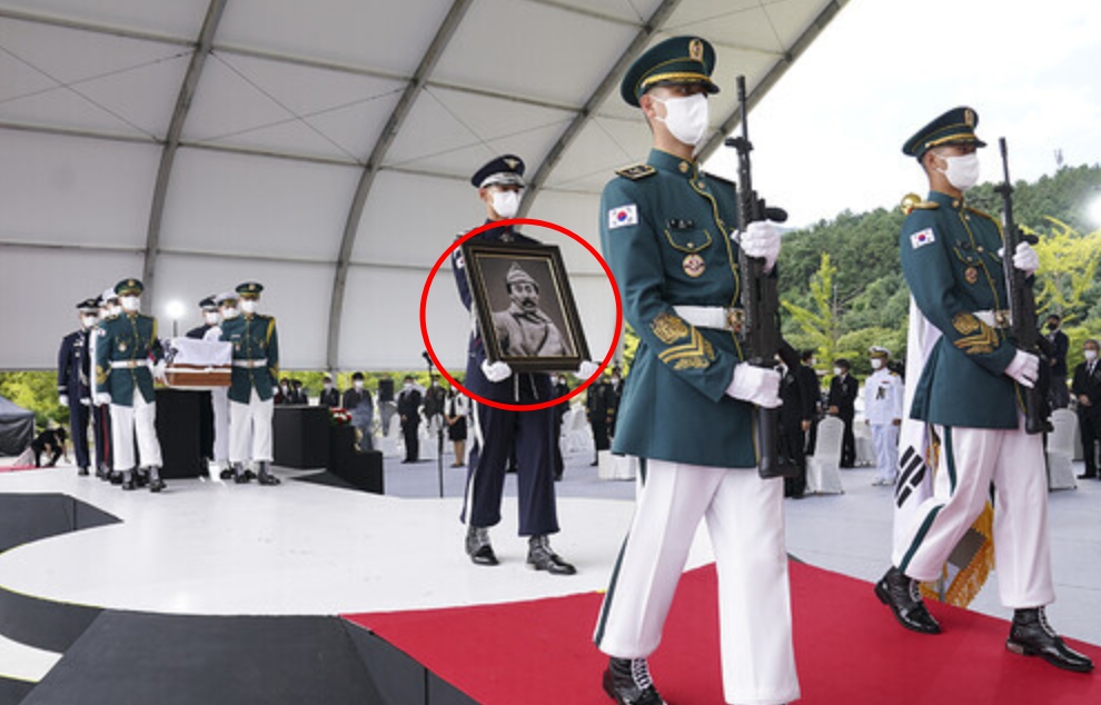 홍범도 장군 유해 송환 당시