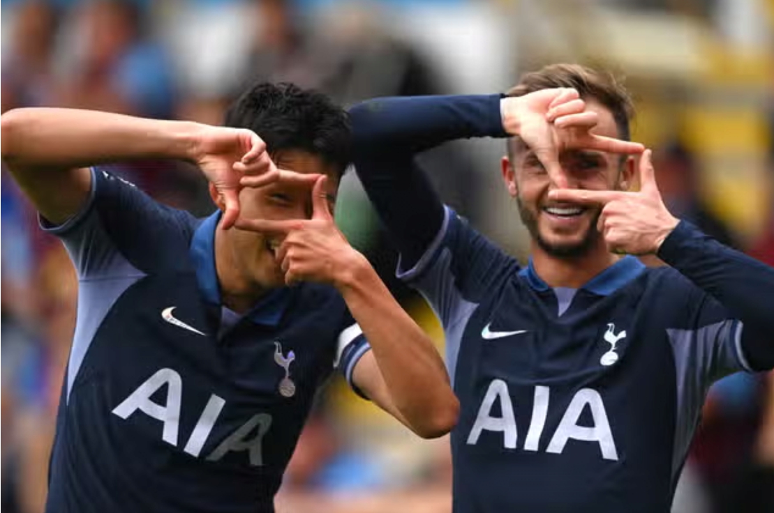 번리전 골 넣은 손흥민 매디슨