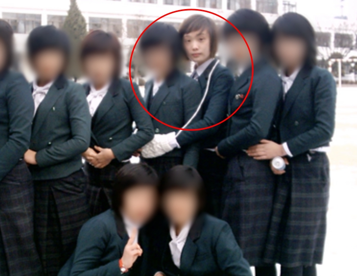 상지여자중학교 시절 김히어라