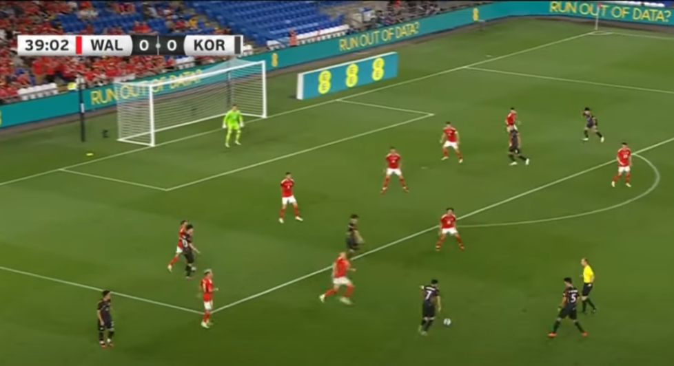 한국 웨일스 0-0 무승부