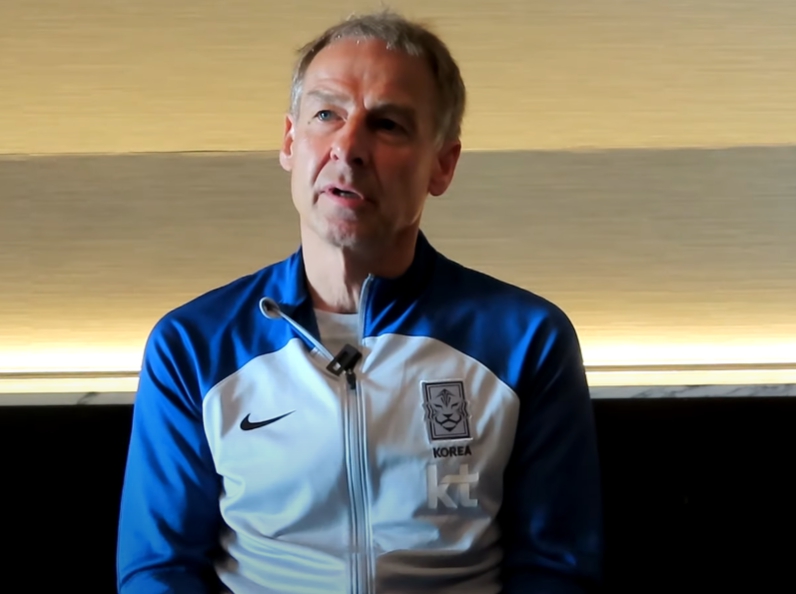 위르겐 클린스만 감독 인터뷰 / 유튜브 이건의 발품스토리TV