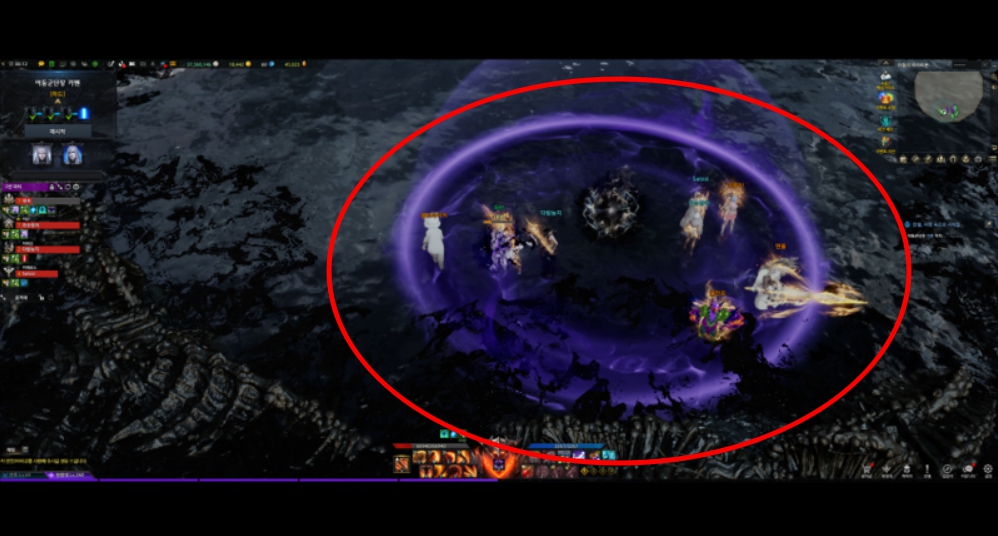 로아 퍼클 4관 퍼클 일반인 공대 5관 진입 장면 / 온라인 커뮤니티