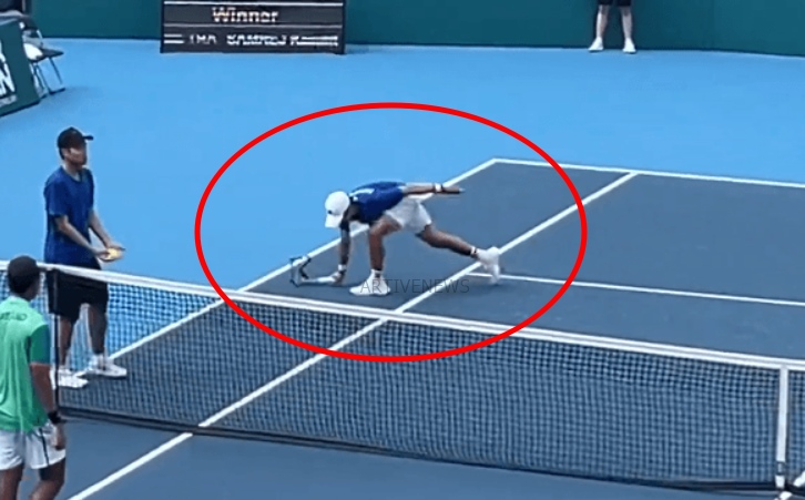 권순우 항저우 아시안게임 테니스 라켓 박살 비매너