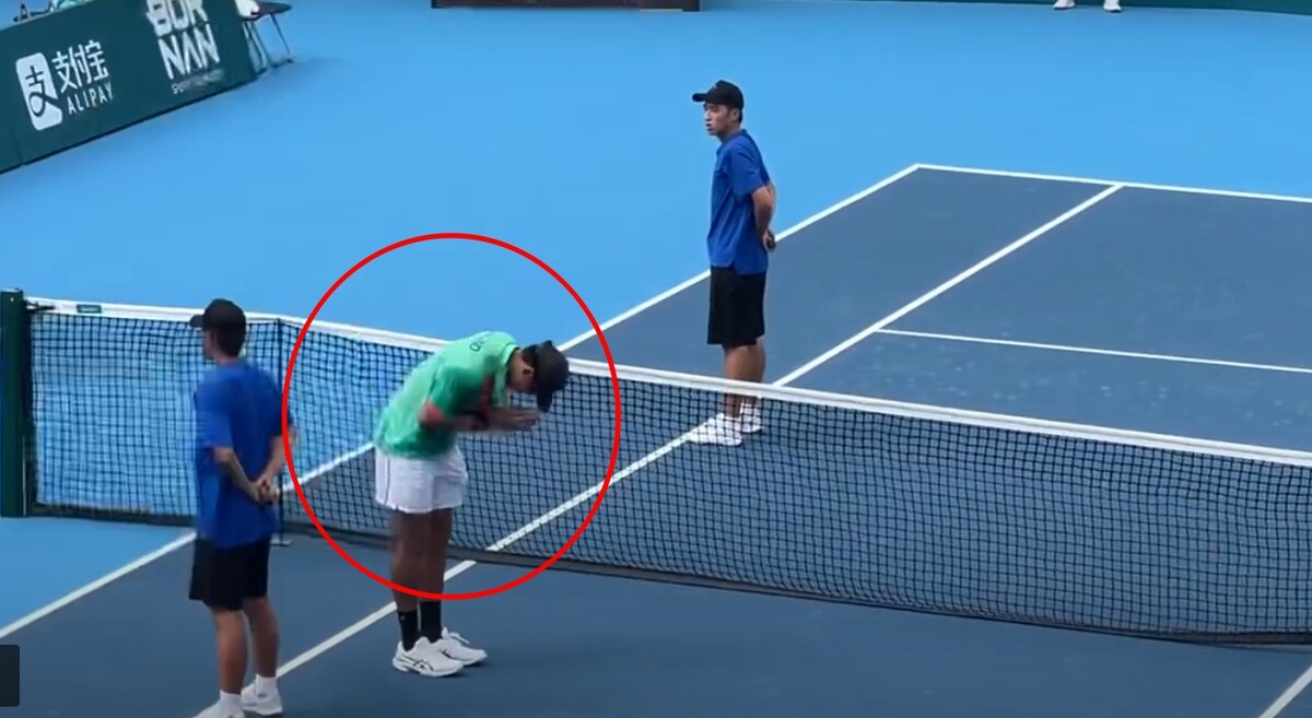 권순우에게 승리한 태국 삼레즈 선수 반응