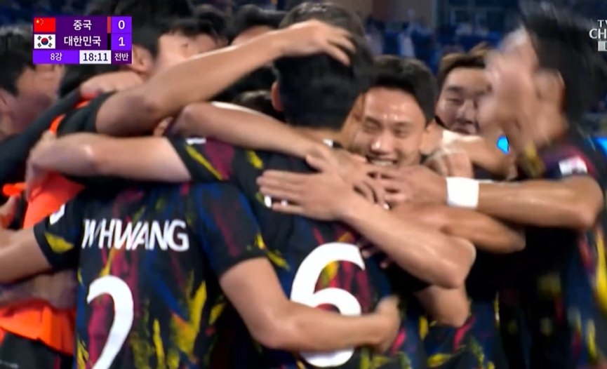 한국 중국 축구 8강전