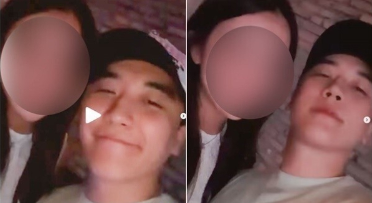 승리 양다리 여성 인스타 사진