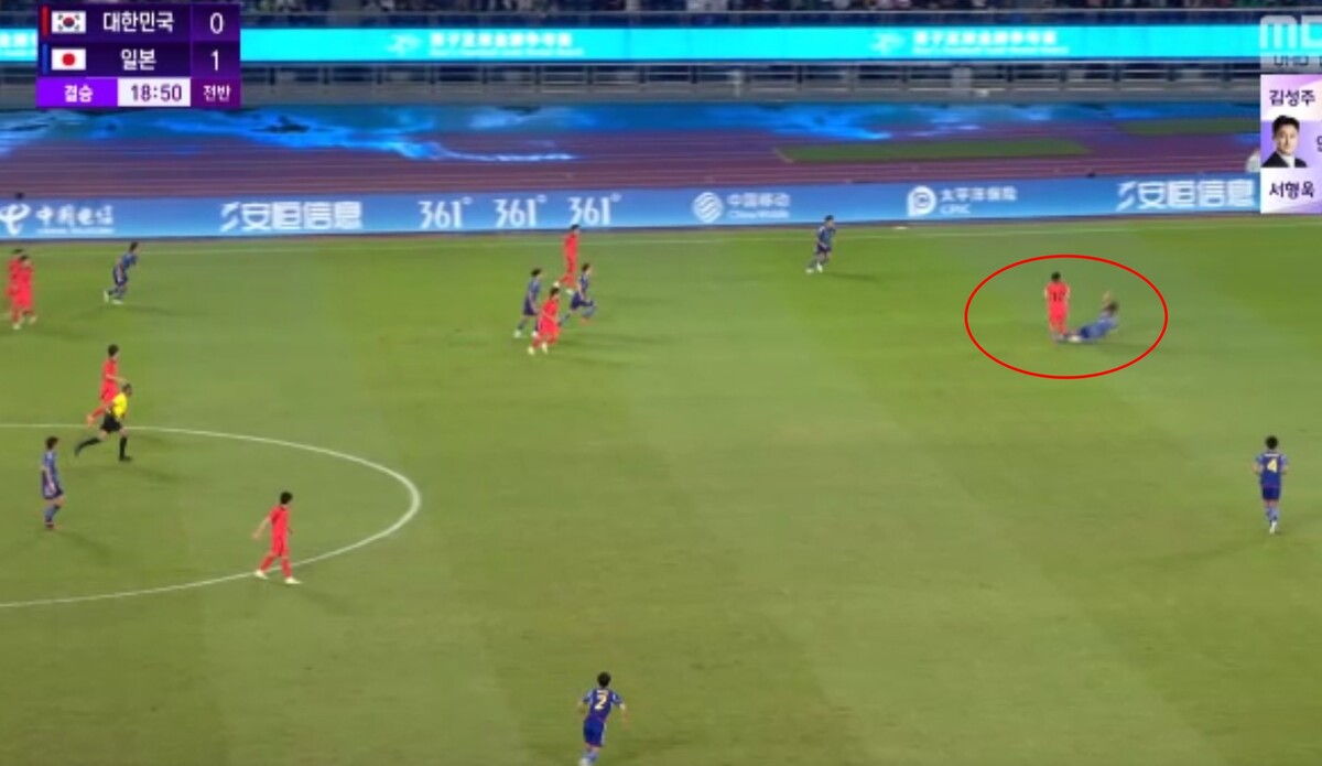 한국 일본 축구 결승 조영욱 반칙