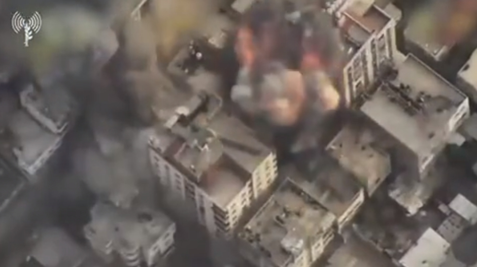 이스라엘 가자지구 건물 폭파