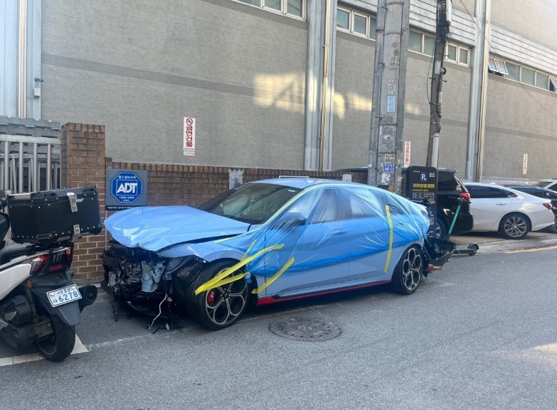 쏘카 아반떼N 사고