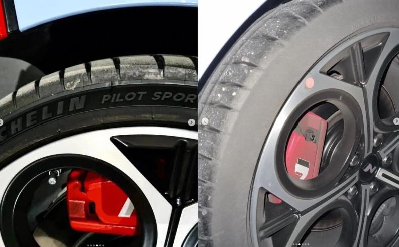 쏘카 아반떼N 타이어