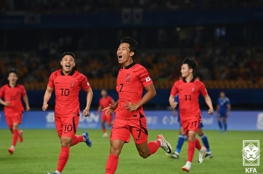 아시안게임 축구 결승 한일전 정우영 동점골