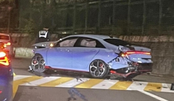 쏘카 아반떼N 전손 사고