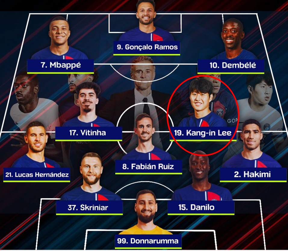 PSG 스트라스부르 선발 라인업 이강인 메짤라 예상 / PSG 리포트