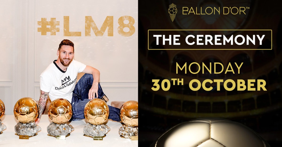 2023 발롱도르 시상식 발표일 10월 30일 메시 8발롱 결과 확인