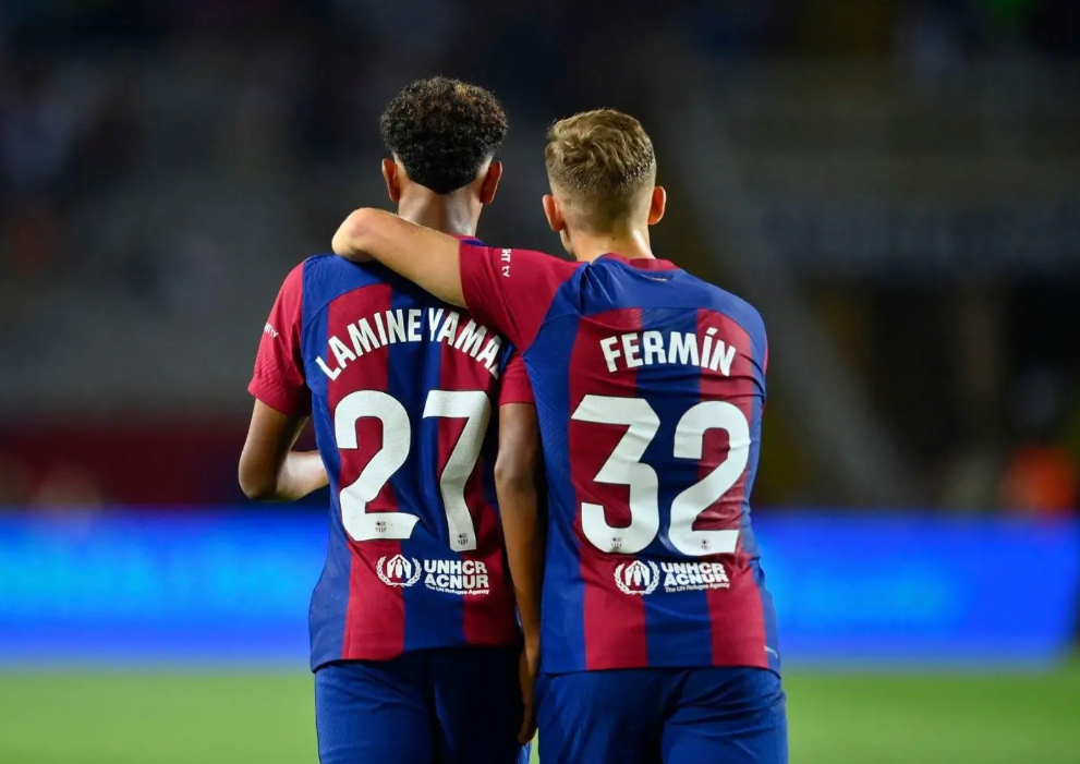 바르셀로나 페르민 로페즈 라민 야말