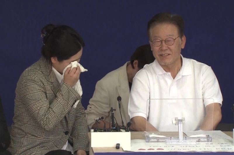 이재명 민주당 대표 단식 현장 찾아간 박지현