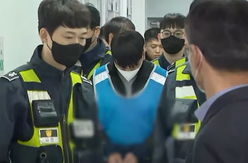 도주 사흘 만에 검거된 탈주범 김길수 모습