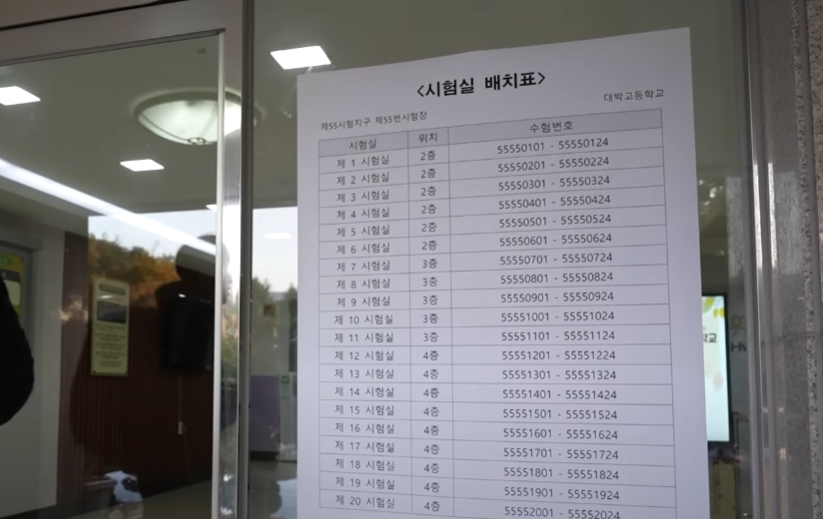 2024 대학수학능력시험