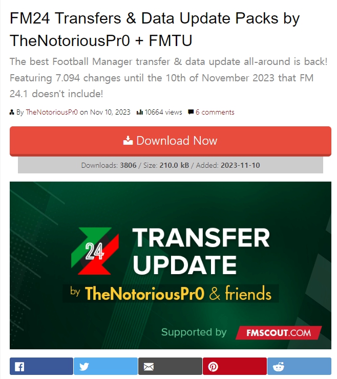 FM 2024 최신 로스터 패치