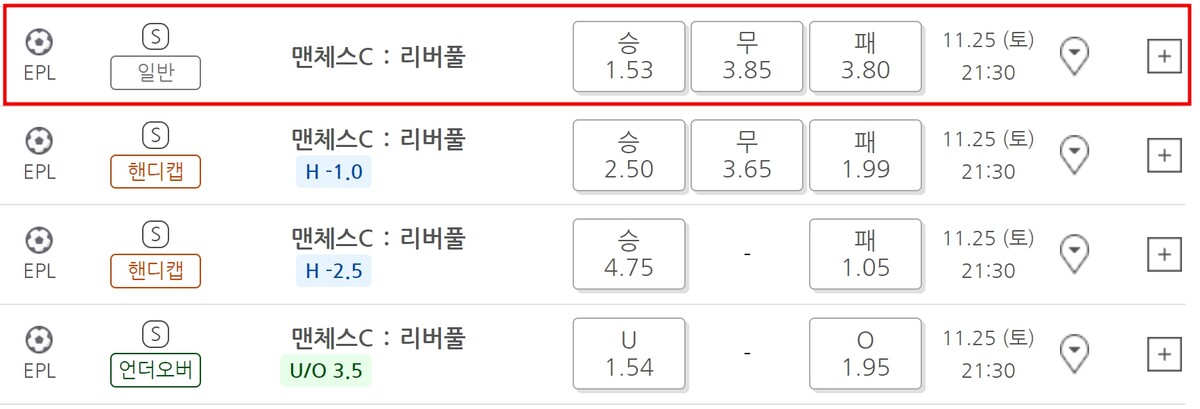 베트맨 사이트 맨시티 리버풀 배당