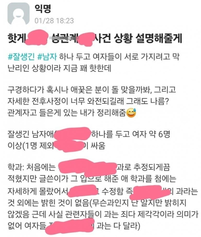 고대 알파메일 사건 에타 폭로글