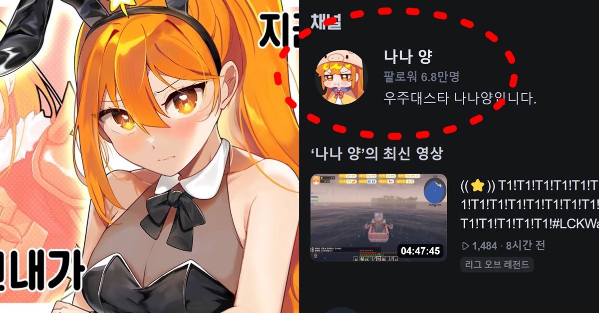 트위치 치지직 스트리머 나나양 얼공 후 실물 얼굴 사진 관심