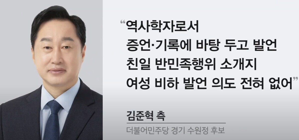 김준혁 친일파 김활란 저격