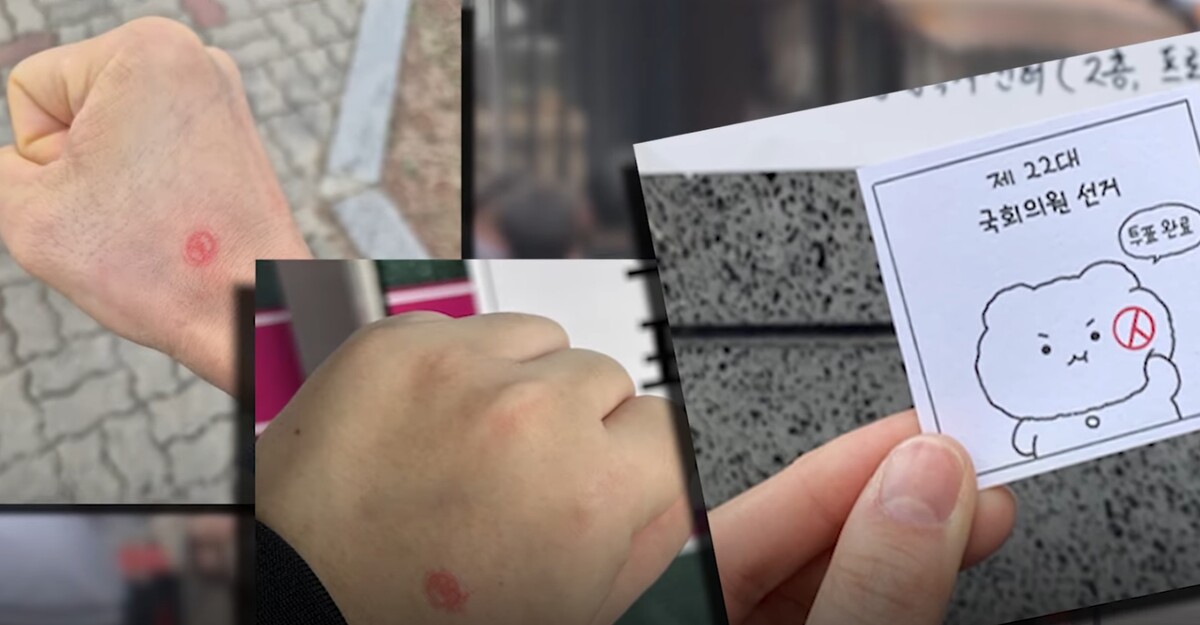 22대 총선 사전투표 인증샷