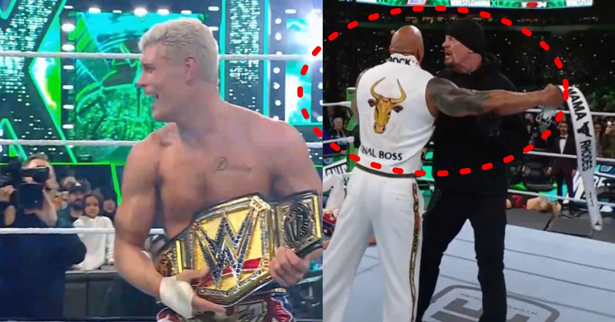 WWE 레슬매니아 40 코디 로즈 로만 레인즈 메인 이벤트 대관식 완성