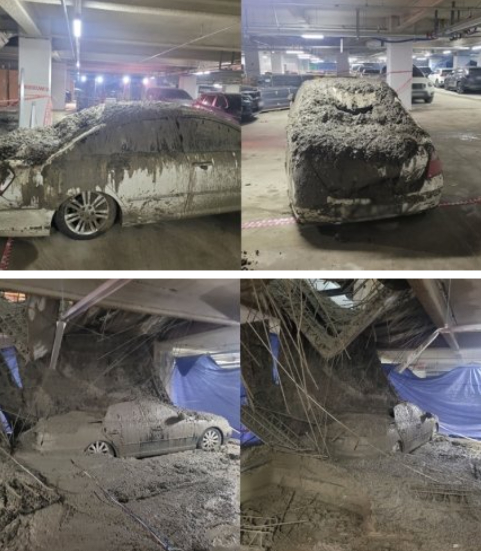 강서구 마곡 롯데캐슬 르웨스트 지하주차장 차량들