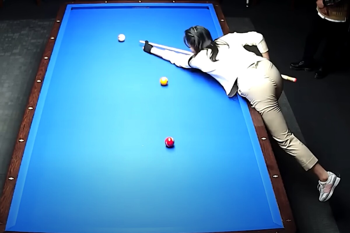 정수빈 당구 경기 화면