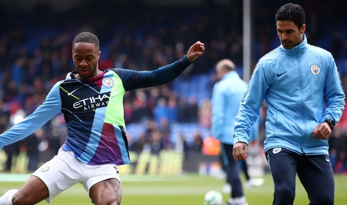 맨시티 시절 스털링과 아르테타