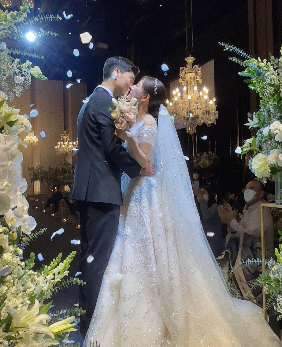 황문기 아내 결혼 사진