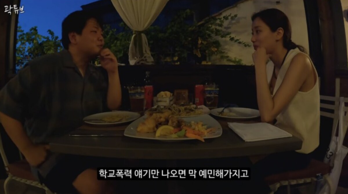 학폭 피해 곽튜브 이나은 영상