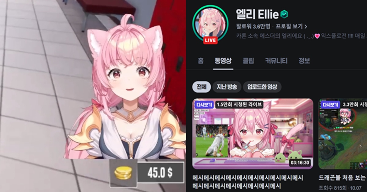 '치지직 에스더 엘리 빨간약 & 실물 얼굴' 비주얼 공개 후 팬들 실제 반응 (반캠, 전생, 남친)