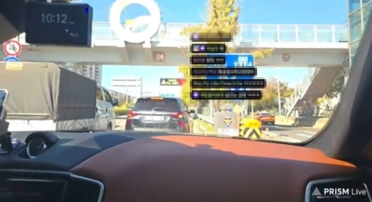 따효니 운전 방송 경찰