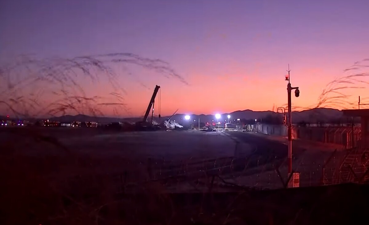 제주에어 비행기 사고 현장