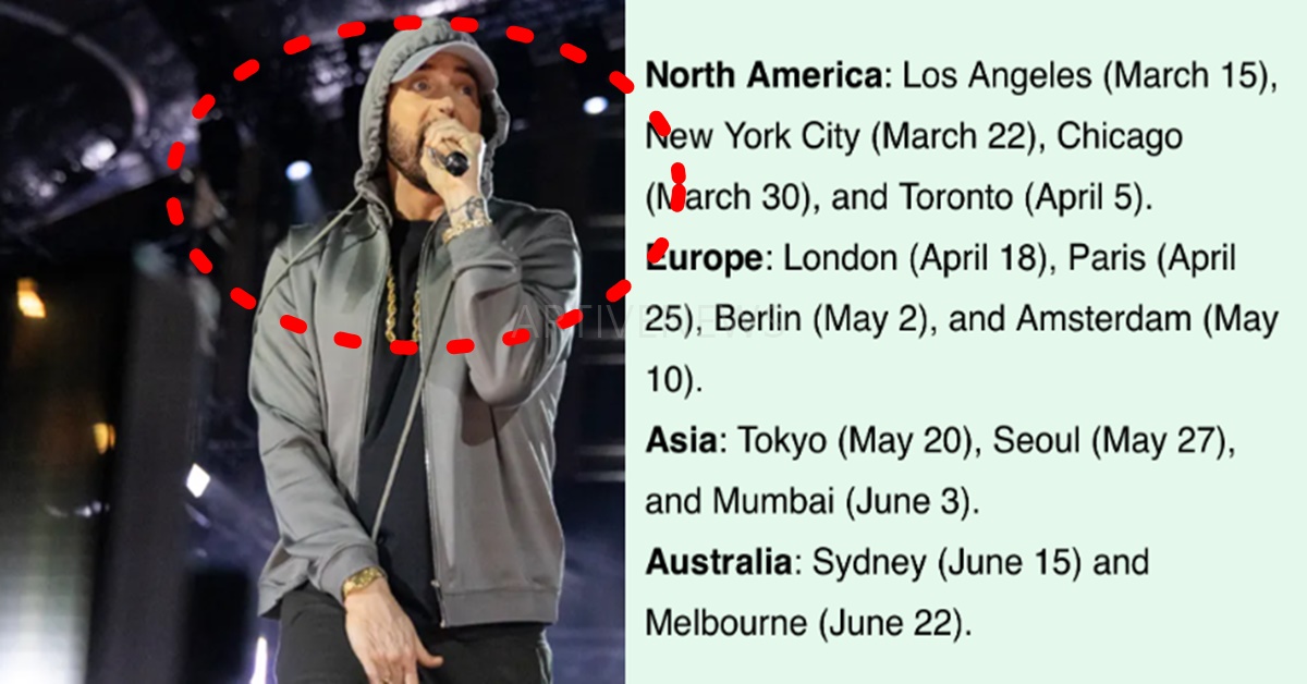 에미넴 2025년 5월 내한 콘서트 루머